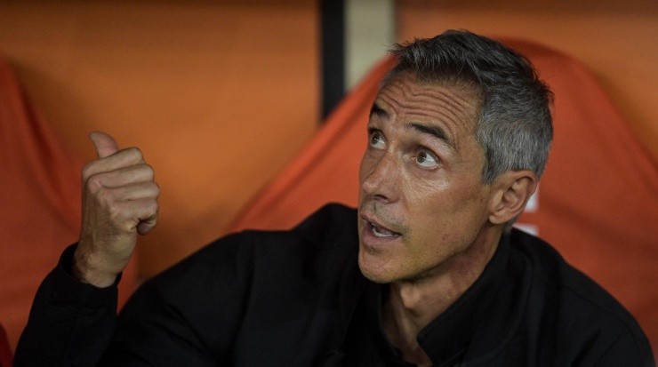 Foto: Thiago Ribeiro/AGIF - Paulo Sousa deu explicações sobre o goleiro. Foto: Thiago Ribeiro/AGIF - Paulo Sousa deu explicações sobre o goleiro.