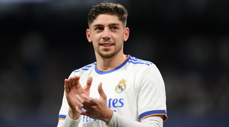 Foto: Michael Regan/Getty Images/Espanha - Fede Valverde: volante uruguaio respondeu o atacante do Liverpool