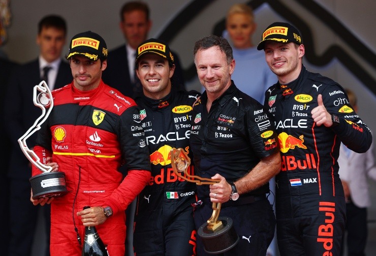 Clive Rose/Getty Images - Pódio do GP de Mônaco neste domingo