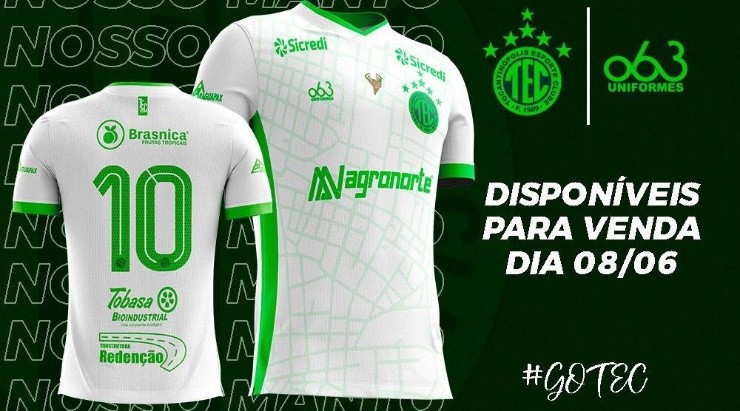 Foto: Reprodução Twitter oficial @tocantinopolis_ - Nova camisa em homenagem ao Athletico. 