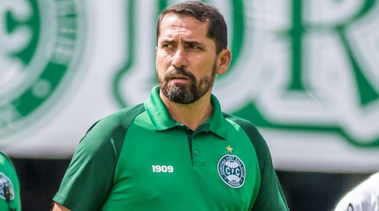 Morínigo falou sobre o interesse do Ceará durante sua entrevista coletiva após o empate por 1 1 a 1 entre Coritiba e São Paulo. Foto: Robson Mafra