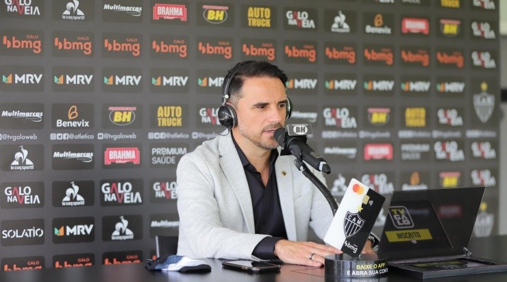 Foto: Pedro Souza / Atlético / Divulgação - Caetano: dirigente confirmou a permanência do técnico