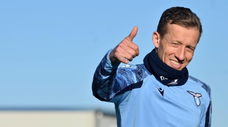 Foto: Marco Rosi - SS Lazio/Getty Images/Itália - Lucas Leiva: livre no mercado da bola após sair da Lazio