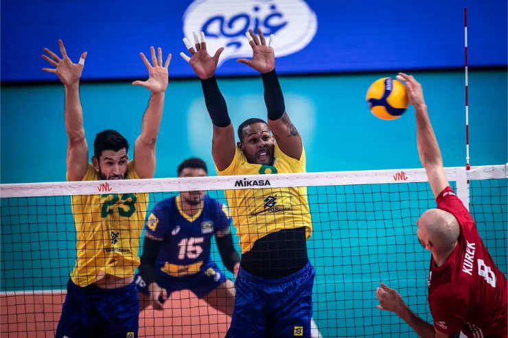 Brasil Polônia Liga das Nações — Foto: Divulgação/FIVB