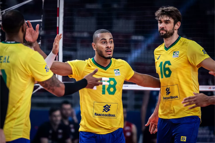 Brasil Sérvia Liga das Nações — Foto: Divulgação/FIVB