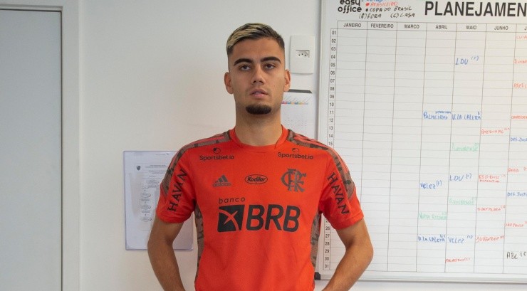 Foto: Alexandre Vidal/Flamengo - Andreas vai ser emprestado ao Fulham.