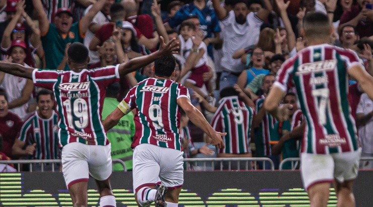 Foto: Marcelo Gonçalves/Fluminense FC/Divulgação - Em seu penúltimo jogo, Fred marcou contra o Corinthians e se emocionou na comemoração