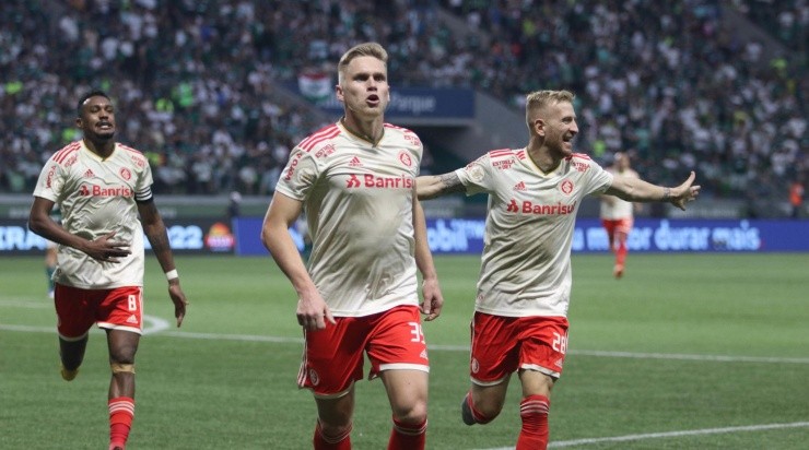 Foto: Internacional/Divulgação - Alemão: atacante marcou um belo gol contra o Palmeiras