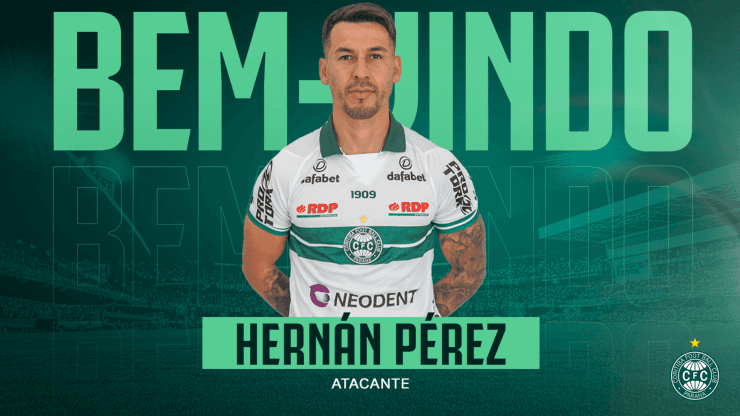 Hernán Pérez foi anunciado pelo Coritiba (Foto: Divulgação/Coritiba)