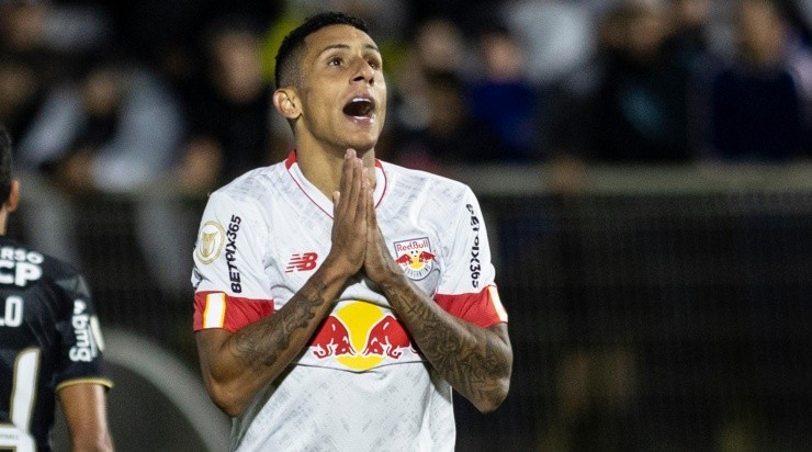  Diogo Reis/AGIF - Bruno Tubarão, atacante do Bragantino. 