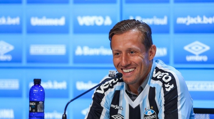 Lucas Leiva já participou de 4 jogos pelo Grêmio desde o seu retorno. Foto: Lucas Uebel/ Grêmio