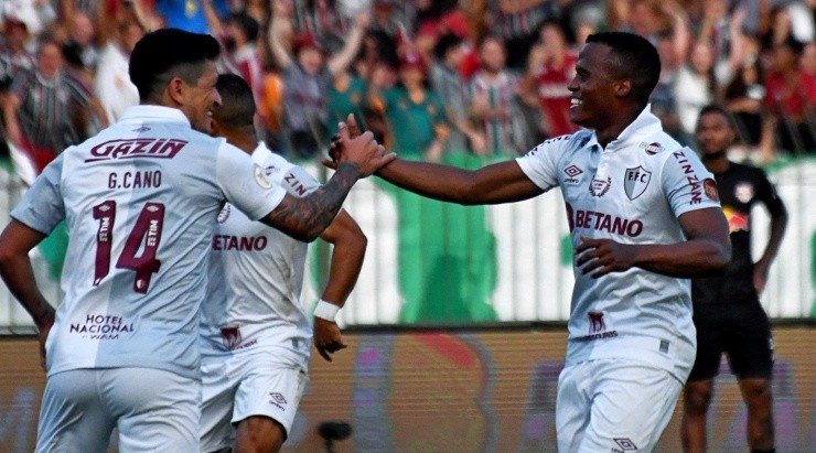 Foto: Mailson Santana/Fluminense FC/Divulgação - Cano e Arias: gringos vêm formando grande dupla no Tricolor