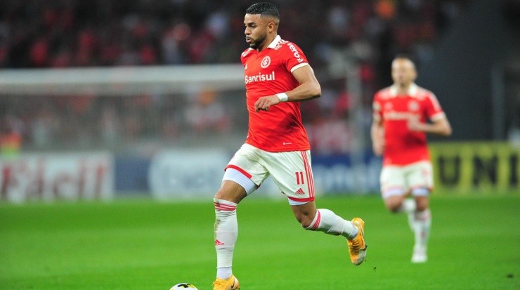 Foto: Ricardo Duarte/Internacional/Divulgação - Wanderson: em alta com a camisa colorada