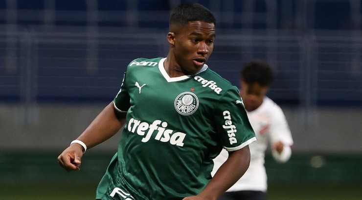 Foto: Divulgação/Palmeiras – Endrick vem brilhando no Sub-20 e já subiu para treinar com os profissionais do Palmeiras