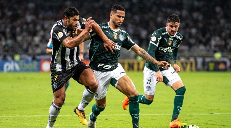Foto: Alessandra Torres/AGIF - O camisa 7 valorizou a atuação do Galo contra o Palmeiras Foto: Alessandra Torres/AGIF - O camisa 7 valorizou a atuação do Galo contra o Palmeiras