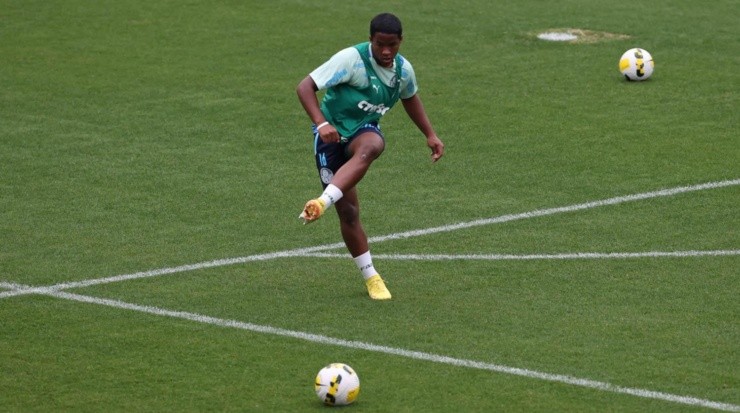 Foto: Cesar Greco/SEP - Endrick não deve começar entre os 11 no Choque-Rei.