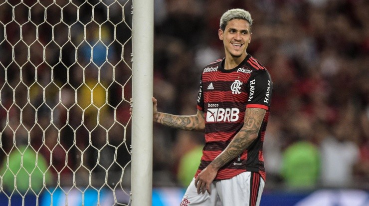 Foto: Thiago Ribeiro/AGIF - Pedro: centroavante do Flamengo foi alvo do Botafogo em 2022 Foto: Thiago Ribeiro/AGIF - Pedro: centroavante do Flamengo foi alvo do Botafogo em 2022