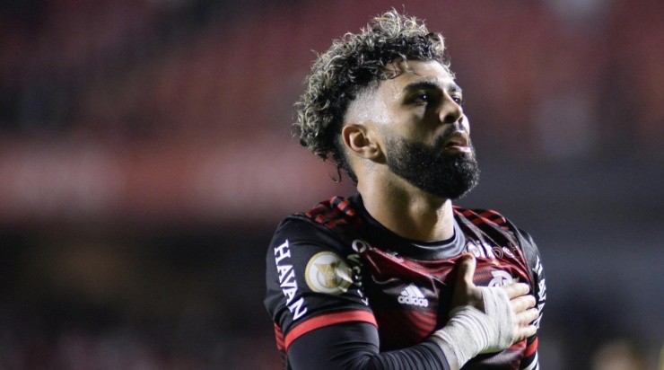 Foto: Alan Morici/AGIF - Gabigol é o grande ídolo da torcida rubro-negra. Foto: Alan Morici/AGIF - Gabigol é o grande ídolo da torcida rubro-negra.