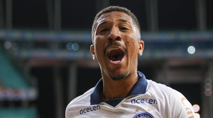 Foto: Renan Oliveira/AGIF - Davó é o artilheiro do Bahia na Série B, com nove gols