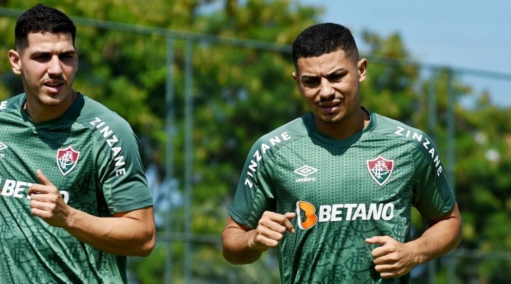 Foto: Mailson Santana/Fluminense FC/Divulgação - Nino e André: dupla está pré-convocada para a Copa do Mundo