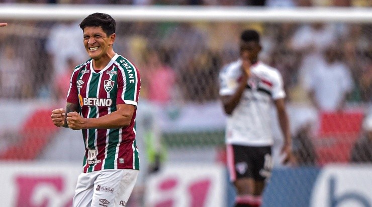Foto: Thiago Ribeiro/AGIF - Argentino marcou três gols em 14 minutos.
