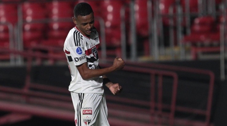 Foto: Rubens Chiri / saopaulofc.net / Divulgação - Caio Matheus: joia do São Paulo está na mira do Fluminense