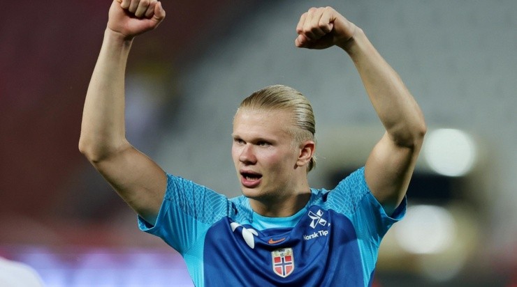 Foto: Srdjan Stevanovic/Getty Images - Haaland é nascido na Inglaterra, mas defende a Noruega.