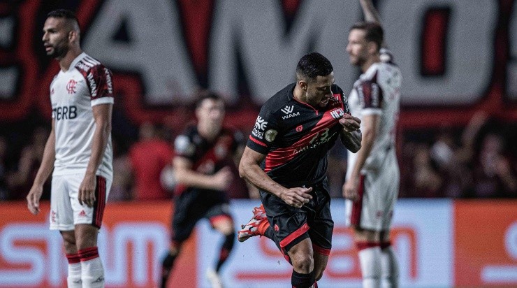 Foto: Heber Gomes/AGIF - Rato comemorando gol contra o Flamengo.