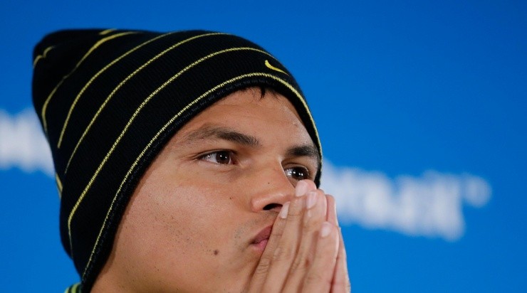 Luís Castro não gostou da ideia de Thiago Silva ser o capitão da Seleção Brasileira. Foto:     Wagner Meier/AGIF