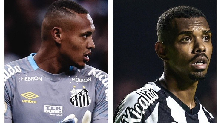 Foto John: Foto: Ettore Chiereguini/AGIF -  Foto Lucas Pires: Foto: Marcello Zambrana/AGIF - Dupla do Santos interessa ao São Paulo