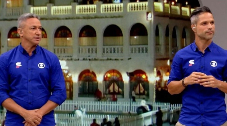 Foto: Reprodução/Globo - Flamengo foi assunto da dupla. Foto: Reprodução/Globo - Flamengo foi assunto da dupla.