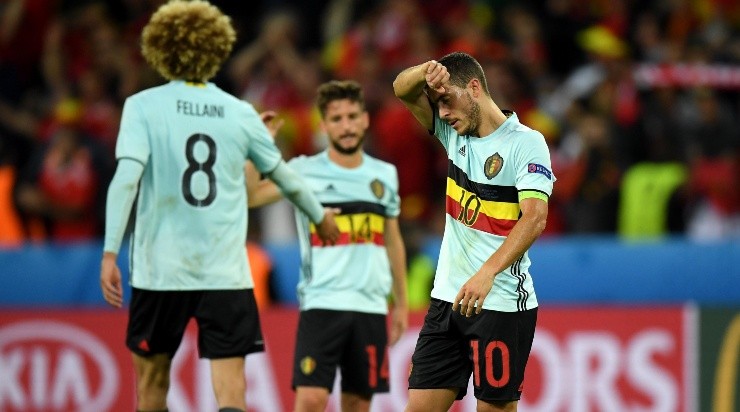 Foto: Matthias Hangst/Getty Images - Na Eurocopa de 2016, a Bélgica caiu para o País de Gales em uma das grandes zebras.