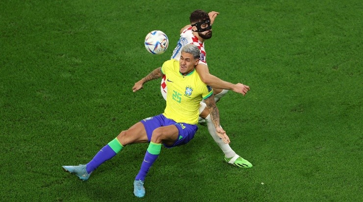 Foto: Francois Nel/Getty Images - Pedro disputando bola com Gvardiol.