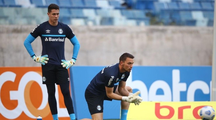 Foto: Divulgação/Grêmio - Brenno e Grando: dupla pode virar alvo de outros clubes em breve