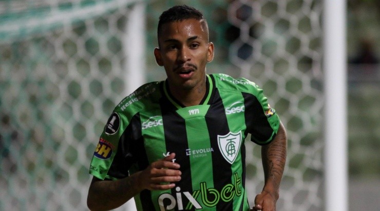 Foto: Fernando Moreno/AGIF - Boia em ação pelo América-MG na Libertadores.