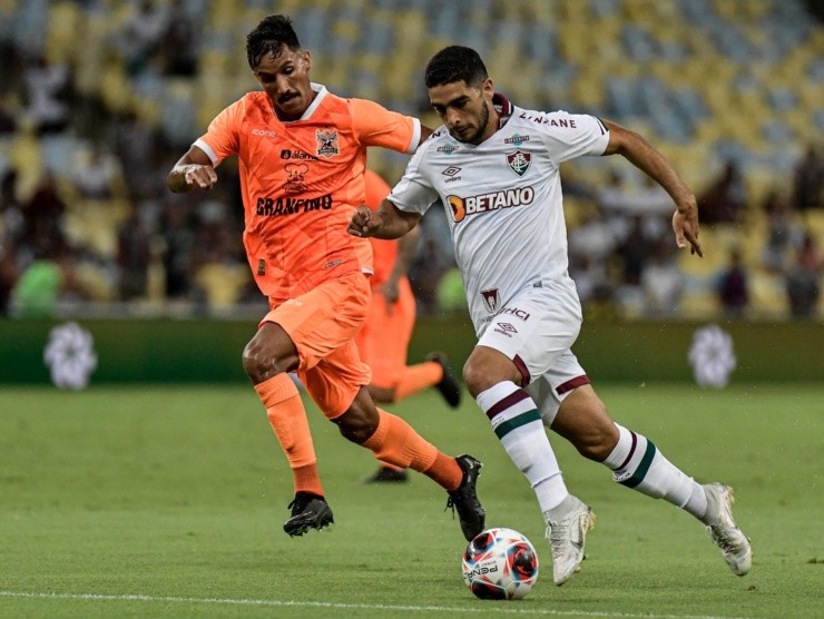 Thiago Ribeiro/AGIF -Michel Araujo jogador do Fluminense durante partida contra o Nova Iguaçu