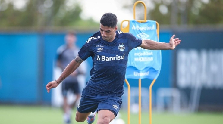 Foto: Lucas Uebel/Grêmio FCBA - Suárez se preparando para enfrentar o Caxias. 