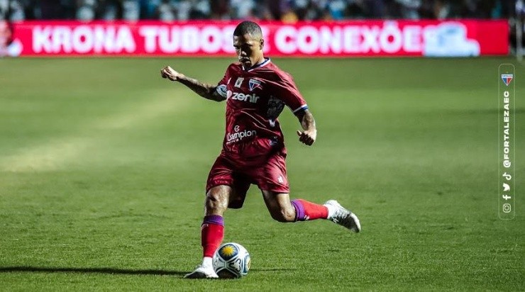 Foto: Mateus Lotif/Site oficial Fortaleza - Lucas Esteves foi pela primeira vez titular no Fortaleza