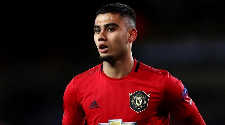 Foto: Dean Mouhtaropoulos/Getty Images - Andreas em ação pelo Manchester, em 2020. Foto: Dean Mouhtaropoulos/Getty Images - Andreas em ação pelo Manchester, em 2020.