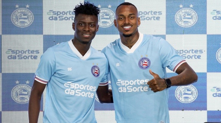 Foto: Felipe Oliveira/Flickr oficial Bahia - Raul Gustavo e Jhoanner Chavéz foram contratados pelo Grupo City