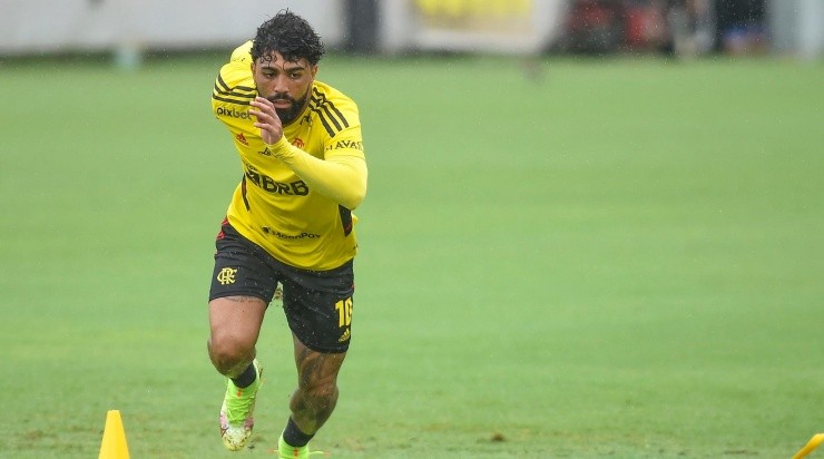 Foto: Marcelo Cortes/Flamengo - Gabigol vem agitando os treinos do Flamengo.