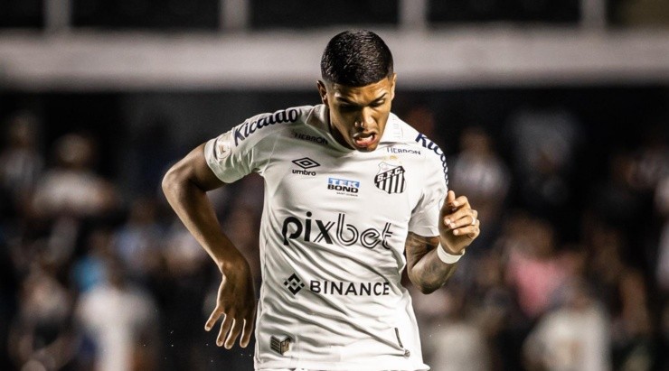 Foto: Raul Baretta/ Santos FC - Barbosa marcou o gol solitário contra o São Bento.