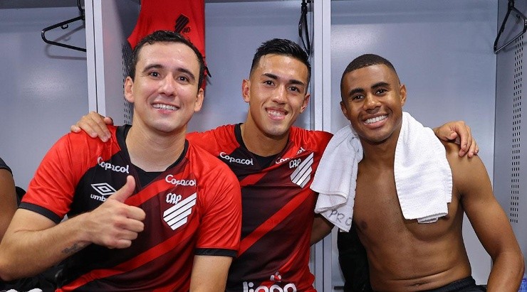 Foto: José Tramontin/Athletico -  Autores dos gols do Athletico na partida.