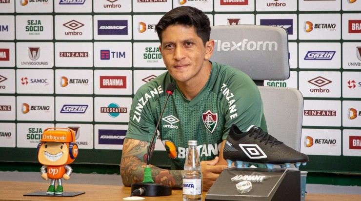 Foto: Marcelo Goncalves/FFC/Divulgação - O centroavante está contente no Fluminense Foto: Marcelo Goncalves/FFC/Divulgação - O centroavante está contente no Fluminense