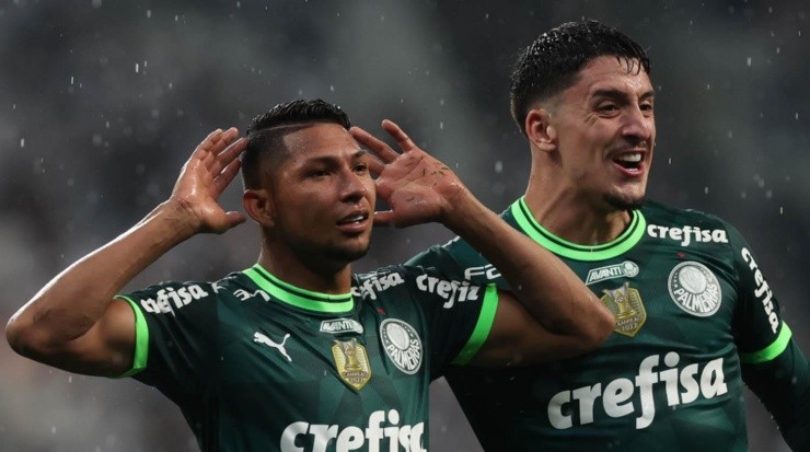 Foto: Cesar Greco/Palmeiras/Divulgação - Rony: atacante marcou os 2 gols do Palmeiras no clássico