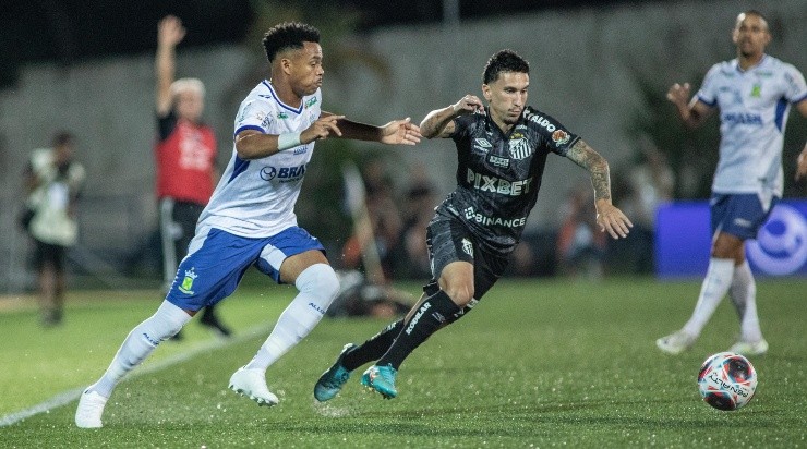 Foto: Abner Dourado/AGIF - Santos novamente não conseguiu a vitória.