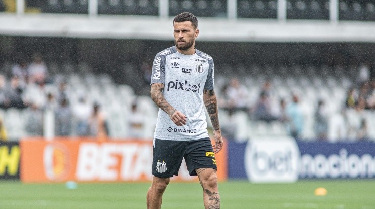Foto: Abner Dourado/AGIF - Santos de Lucas Lima está fora do Paulistão