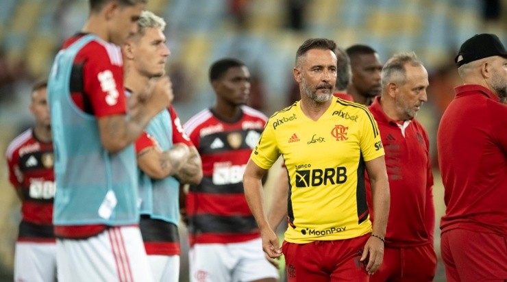 Foto: Jorge Rodrigues/AGIF - VP após perder o 'título' da Taça Guanabara para o Flu. Foto: Jorge Rodrigues/AGIF - VP após perder o 'título' da Taça Guanabara para o Flu.