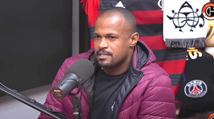 Foto: Reprodução/Youtube Charla Podcast - Airton foi Campeão Brasileiro com o Flamengo, em 2009