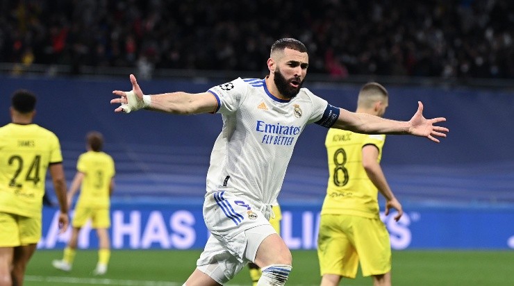 Foto: David Ramos/Getty Images - No último embate entre Real e Chelsea, Benzema foi destaque.